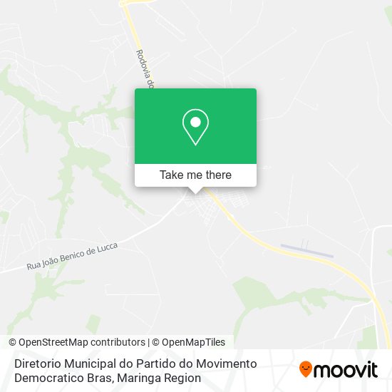 Mapa Diretorio Municipal do Partido do Movimento Democratico Bras