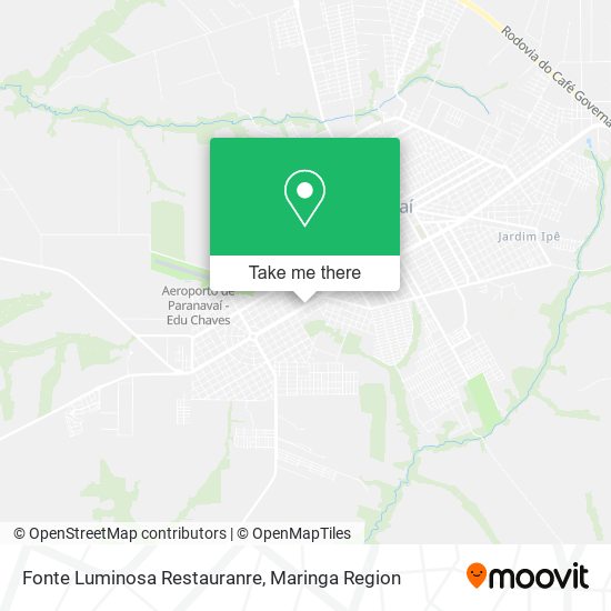 Fonte Luminosa Restauranre map