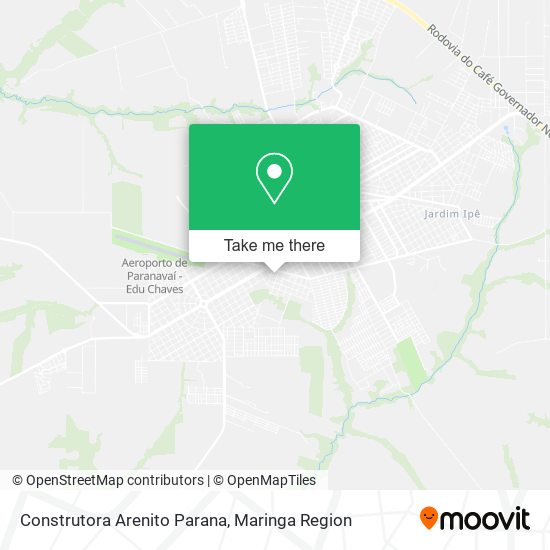 Mapa Construtora Arenito Parana