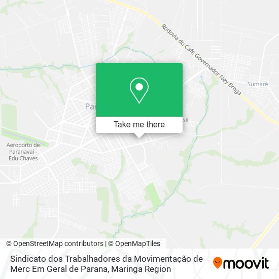 Sindicato dos Trabalhadores da Movimentação de Merc Em Geral de Parana map