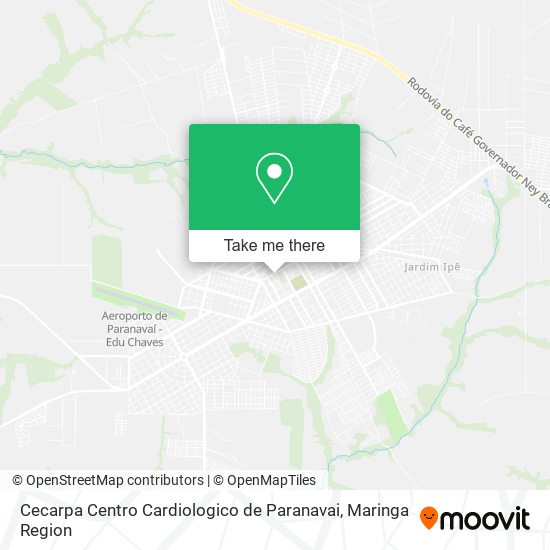 Mapa Cecarpa Centro Cardiologico de Paranavai