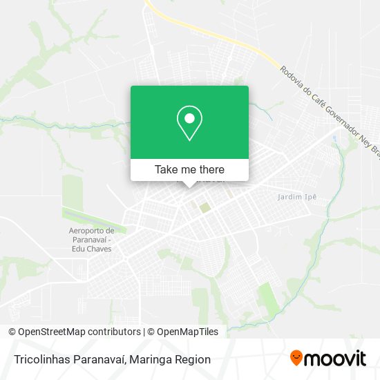 Tricolinhas Paranavaí map