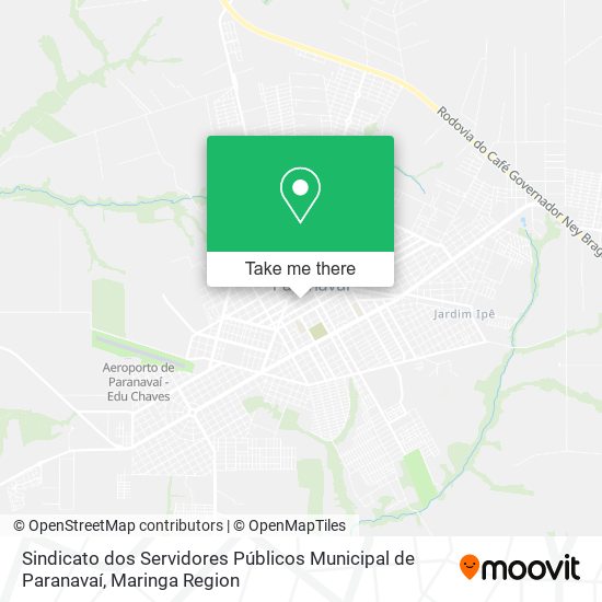 Mapa Sindicato dos Servidores Públicos Municipal de Paranavaí