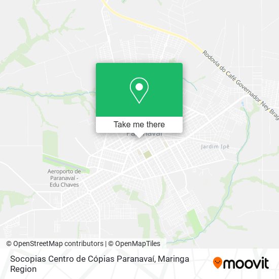 Mapa Socopias Centro de Cópias Paranavaí