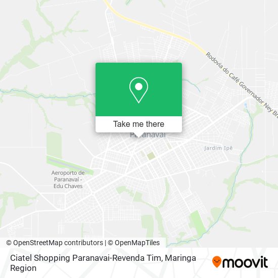 Ciatel Shopping Paranavai-Revenda Tim map