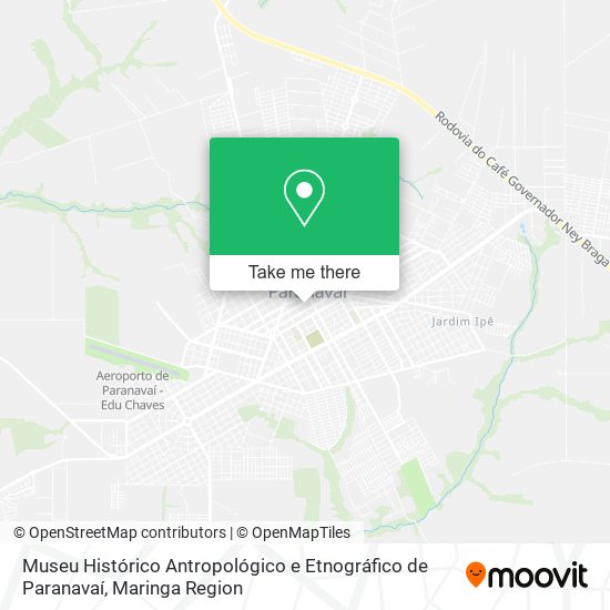 Museu Histórico Antropológico e Etnográfico de Paranavaí map