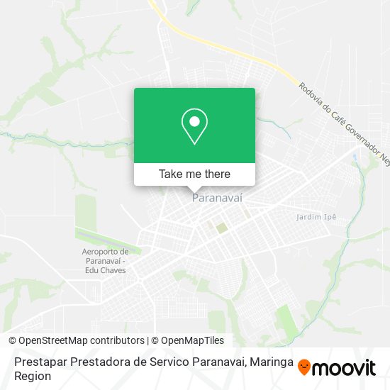 Mapa Prestapar Prestadora de Servico Paranavai