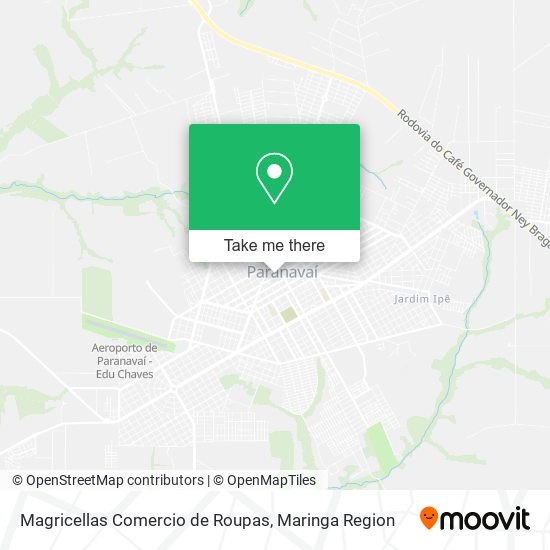 Mapa Magricellas Comercio de Roupas