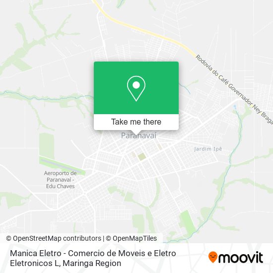 Mapa Manica Eletro - Comercio de Moveis e Eletro Eletronicos L