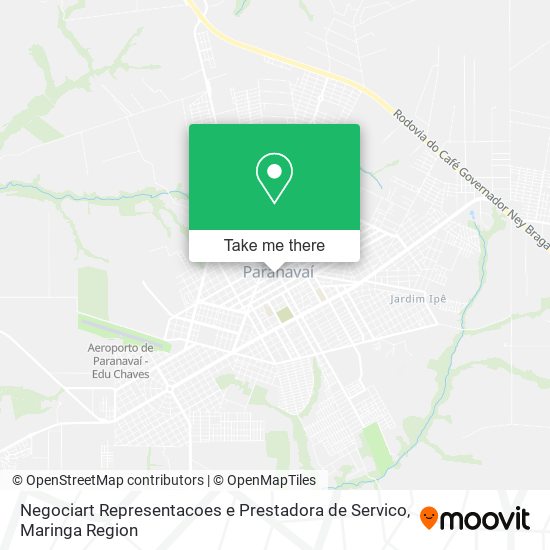 Mapa Negociart Representacoes e Prestadora de Servico