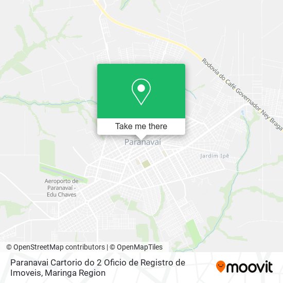 Mapa Paranavai Cartorio do 2 Oficio de Registro de Imoveis