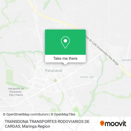 TRANSDONA TRANSPORTES RODOVIARIOS DE CARGAS map