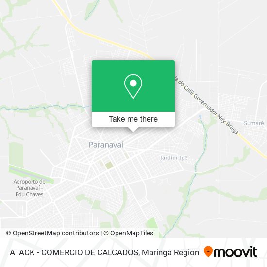 Mapa ATACK - COMERCIO DE CALCADOS