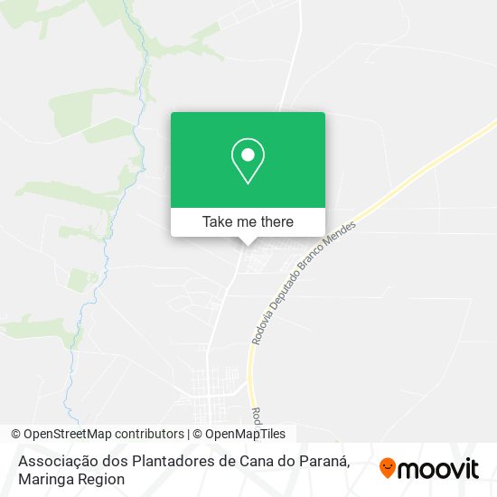 Associação dos Plantadores de Cana do Paraná map