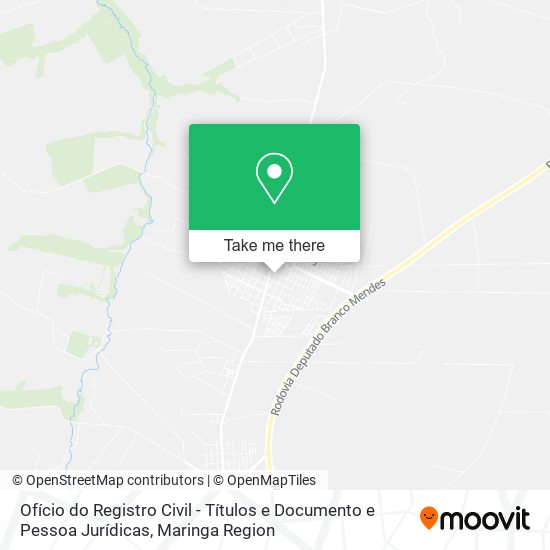 Ofício do Registro Civil - Títulos e Documento e Pessoa Jurídicas map