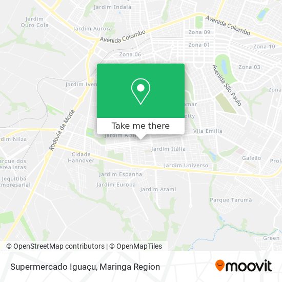 Mapa Supermercado Iguaçu