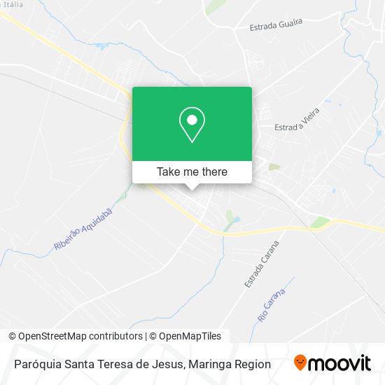 Mapa Paróquia Santa Teresa de Jesus