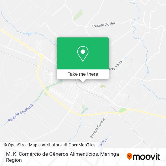 M. K. Comércio de Gêneros Alimentícios map