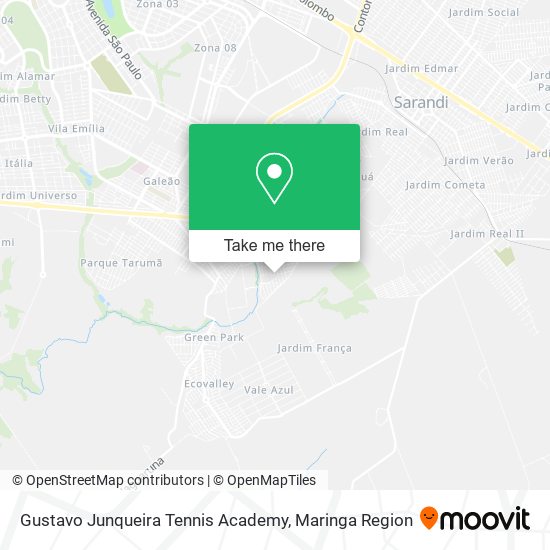 Mapa Gustavo Junqueira Tennis Academy