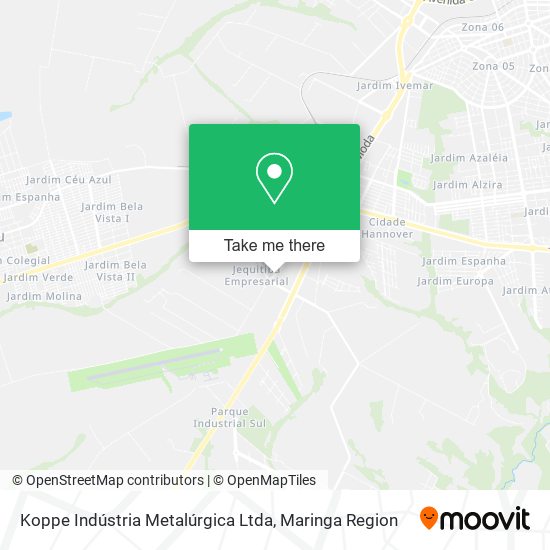 Koppe Indústria Metalúrgica Ltda map