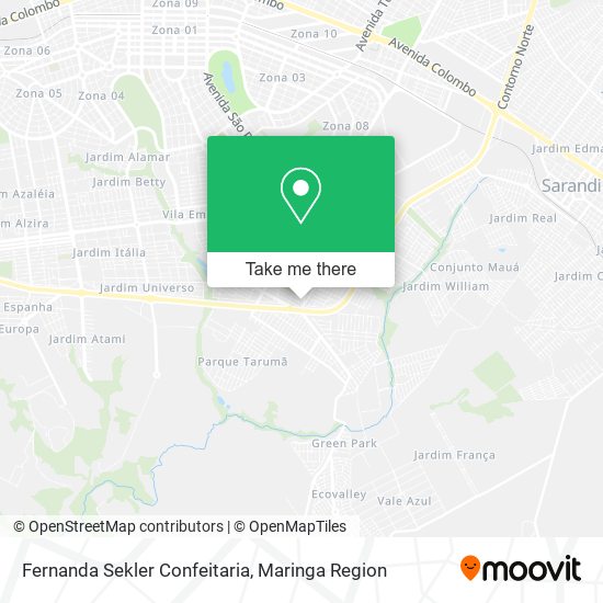 Mapa Fernanda Sekler Confeitaria