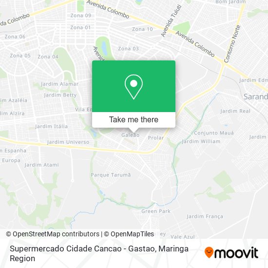 Supermercado Cidade Cancao - Gastao map