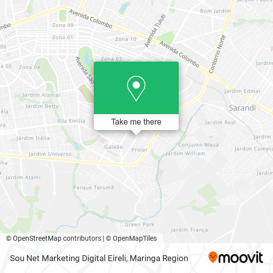 Mapa Sou Net Marketing Digital Eireli