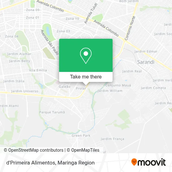 d'Primeira Alimentos map