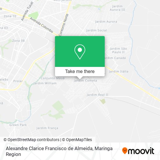 Alexandre Clarice Francisco de Almeida map