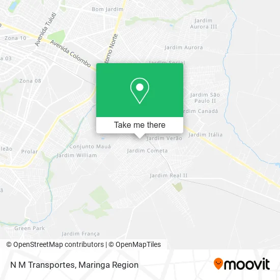 N M Transportes map
