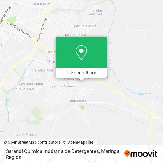 Sarandi Química Indústria de Detergentes map