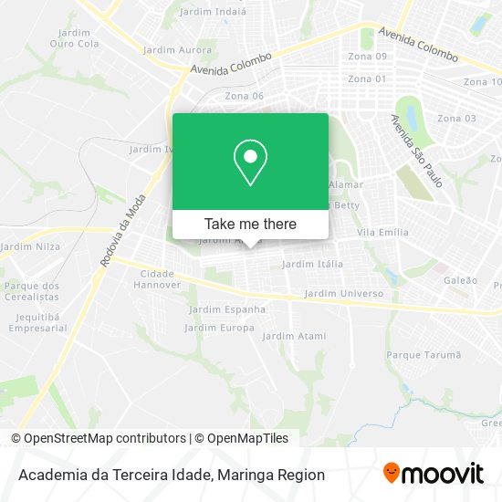 Academia da Terceira Idade map