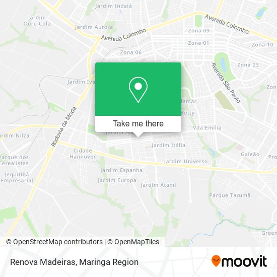 Renova Madeiras map