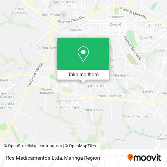 Rcs Medicamentos Ltda map