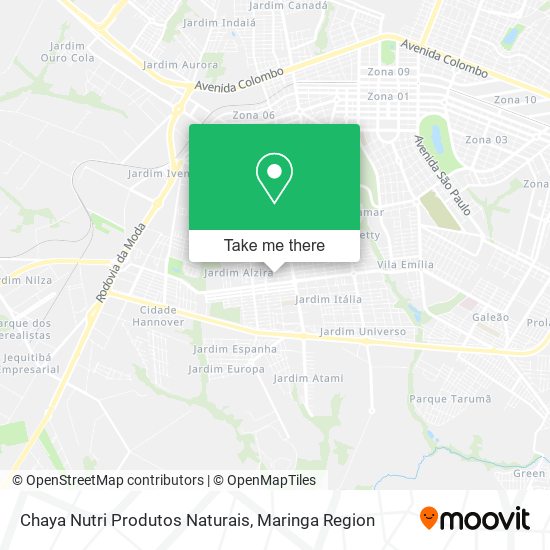 Chaya Nutri Produtos Naturais map