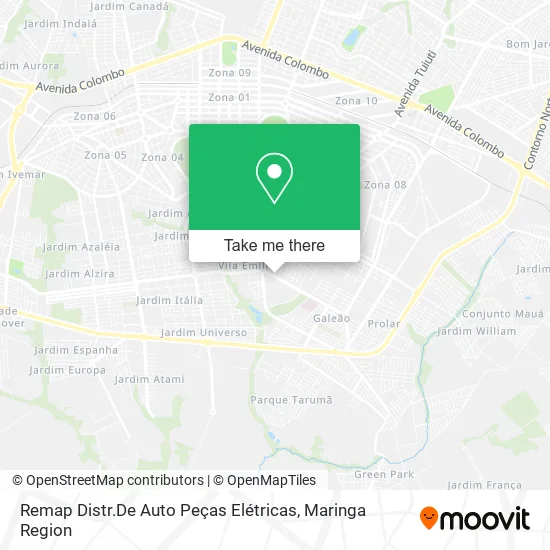 Remap Distr.De Auto Peças Elétricas map