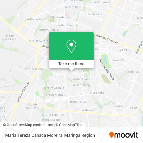 Mapa Maria Tereza Canaca Moreira