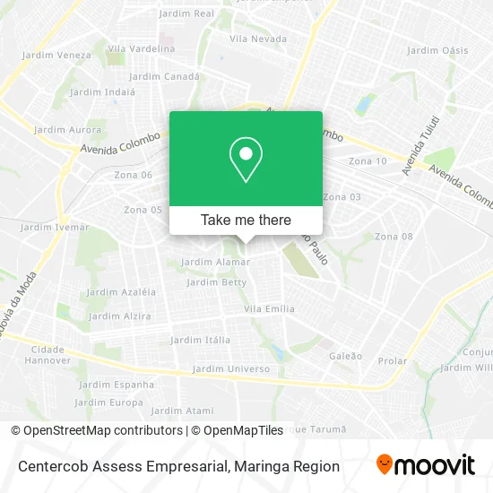 Centercob Assess Empresarial map