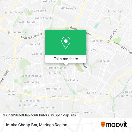 Jotaka Chopp Bar map