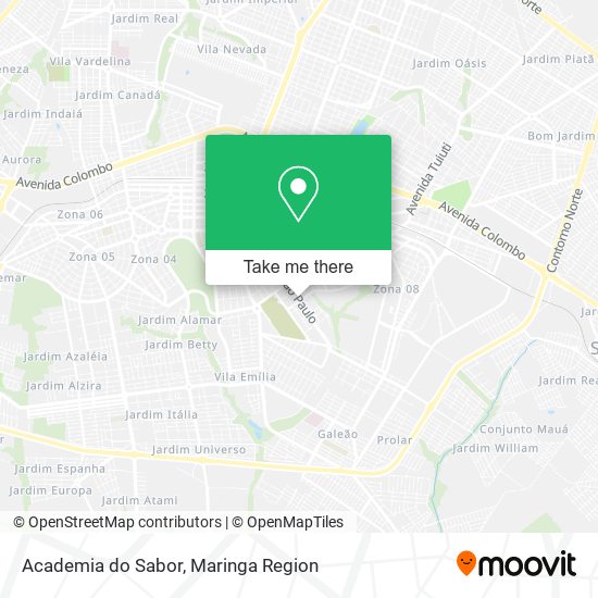 Academia do Sabor map