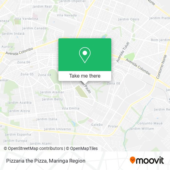 Pizzaria the Pizza map