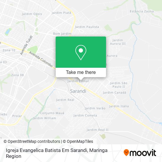 Igreja Evangelica Batista Em Sarandi map