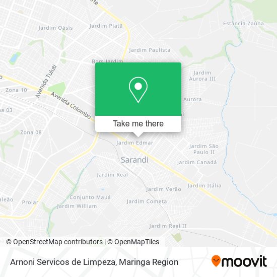 Arnoni Servicos de Limpeza map