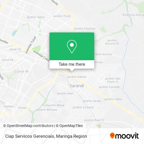 Ciap Servicos Gerenciais map