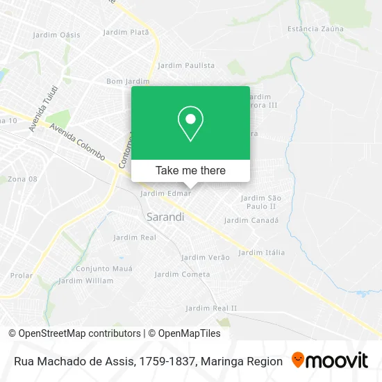 Rua Machado de Assis, 1759-1837 map