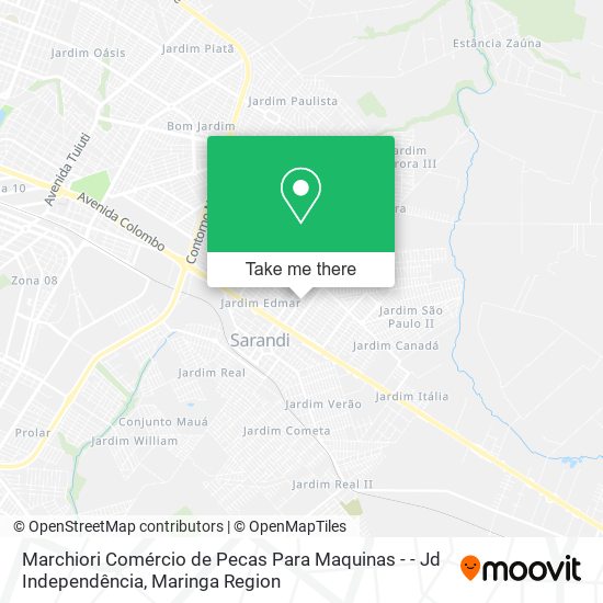 Mapa Marchiori Comércio de Pecas Para Maquinas - - Jd Independência