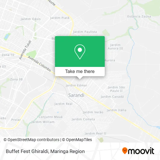 Buffet Fest Ghiraldi map
