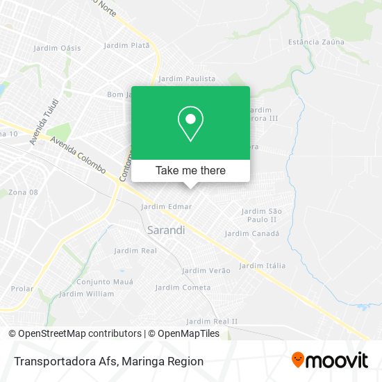 Transportadora Afs map