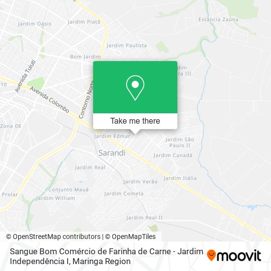 Mapa Sangue Bom Comércio de Farinha de Carne - Jardim Independência I