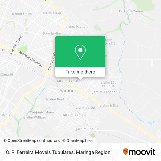 O. R. Ferreira Moveis Tubulares map